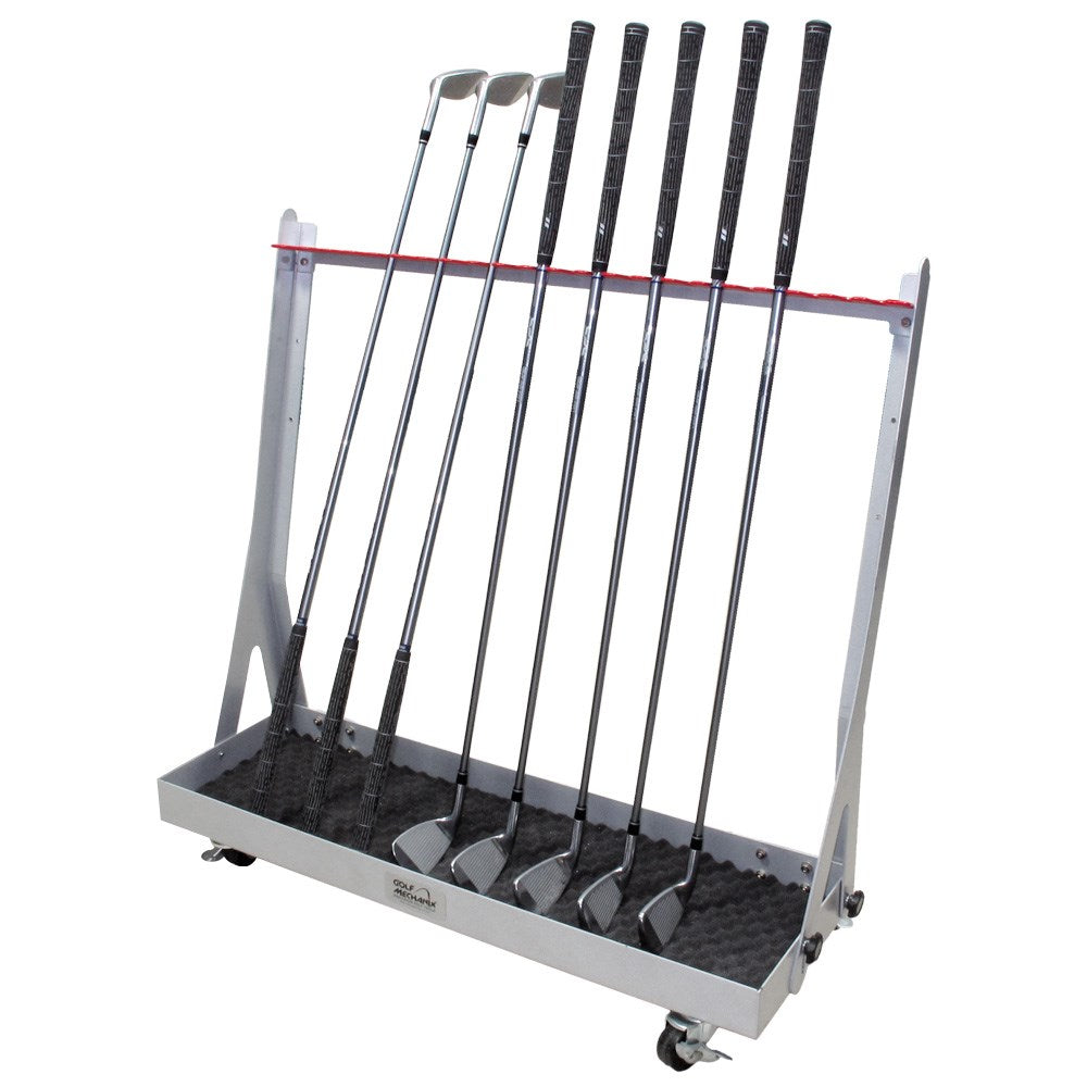 INDUSTRIAL GOLF CLUB CURING RACK ON WHEELS