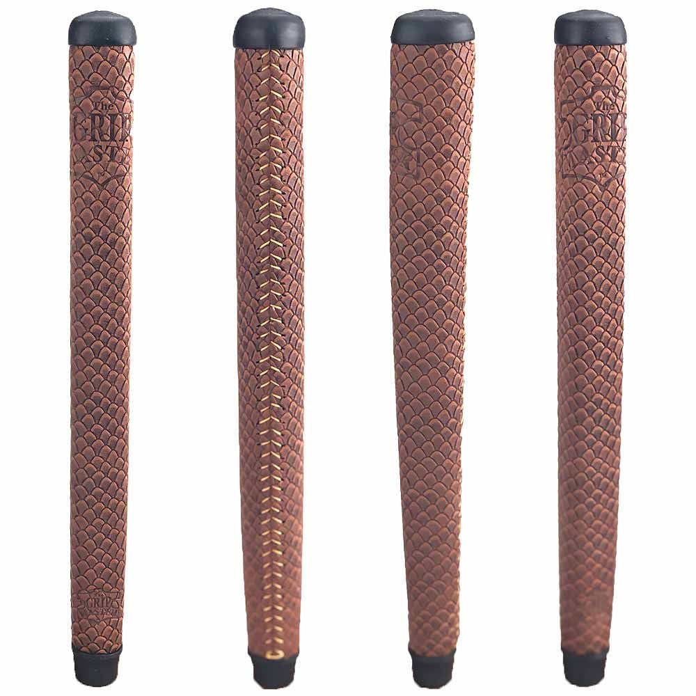 THE GRIP MASTER COLLECTOR'S EDITION DARK BROWN SCALE PUTTER GRIPS