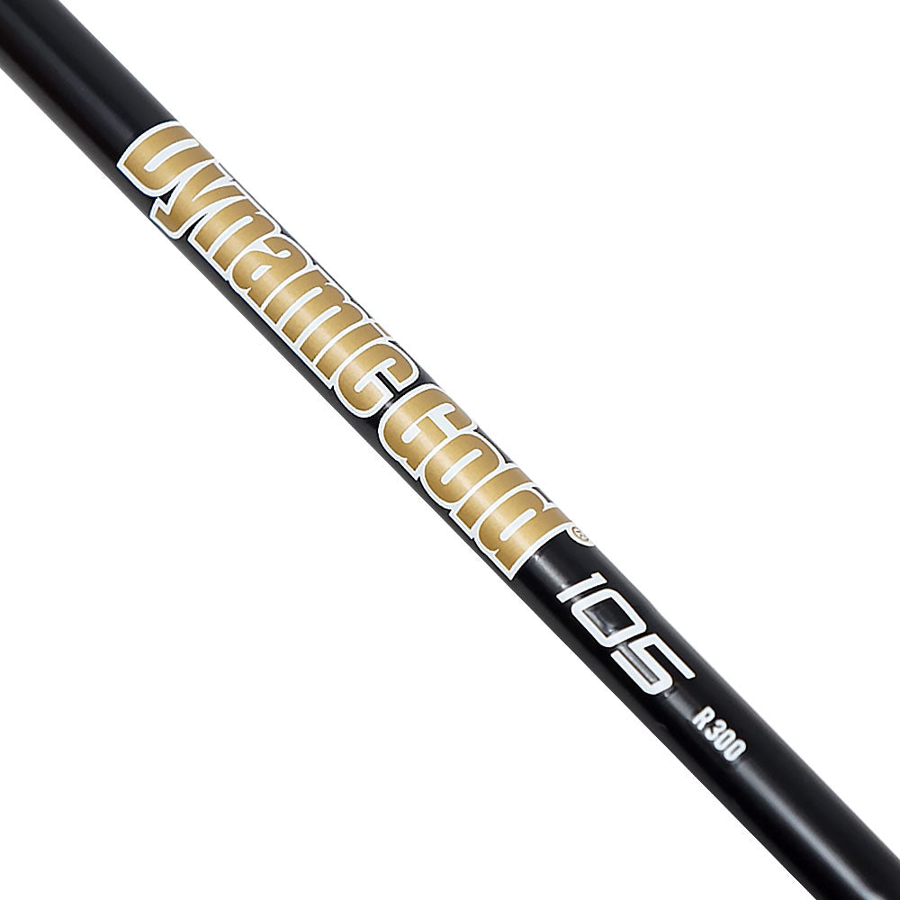 TRUE TEMPER DYNAMIC GOLD 105 BLACK ONYX IRON SHAFTS - #5-PW SET