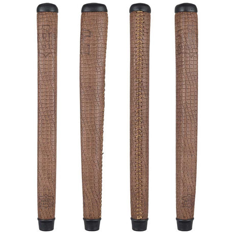 THE GRIP MASTER COLLECTORS EDITION PUTTER GRIPS - LIGHT BROWN SCALE PATTERN