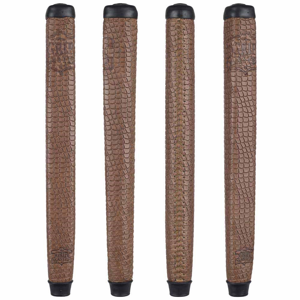 THE GRIP MASTER COLLECTORS EDITION PUTTER GRIPS - LIGHT BROWN SCALE PATTERN