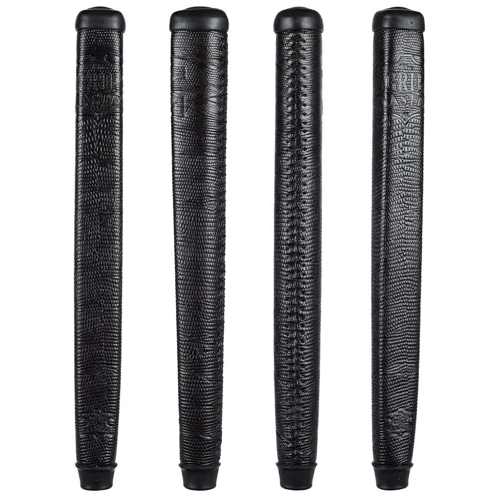 THE GRIP MASTER COWHIDE LACED PUTTER GRIP - COLLECTOR EDITION DARK BROWN SCALES