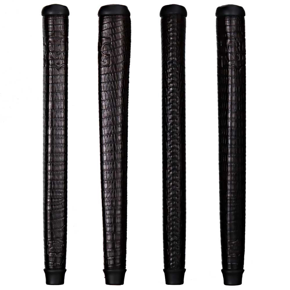 THE GRIP MASTER COLLECTOR'S EDITION DARK BROWN CROC PATTERN PUTTER GRIPS