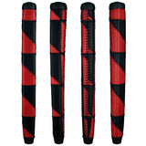 THE GRIP MASTER PATCHWORK CABRETTA PUTTER GRIP - BLACK/RED