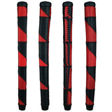 THE GRIP MASTER PATCHWORK CABRETTA PUTTER GRIP - BLACK/RED