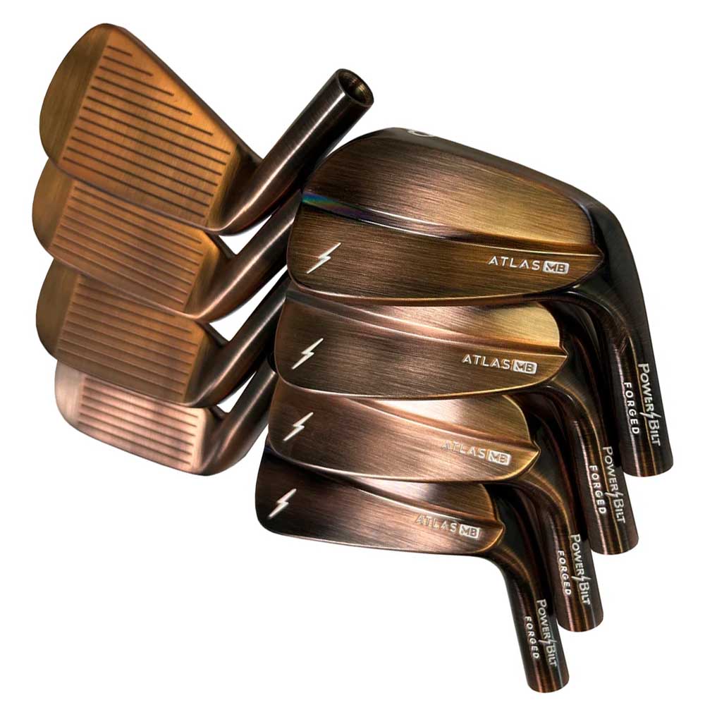 クラブ ATLAS MB HY R55 U5 POWERBILT ATLAS MB BRONZE FINISH IRONS .370 (HEADS ONLY) – Golf