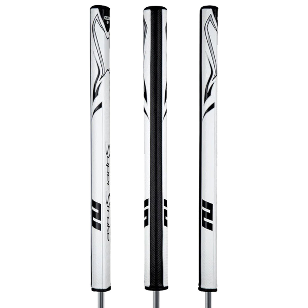 SUPERSTROKE ZENERGY FLATSO 17" PUTTER GRIPS - WHITE/BLACK