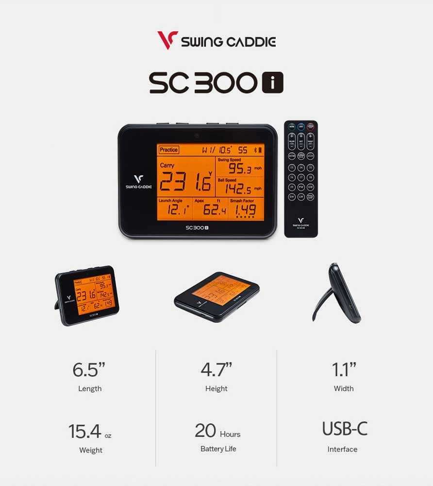 SWING CADDIE SC300i VOICE PORTABLE LAUNCH MONITOR