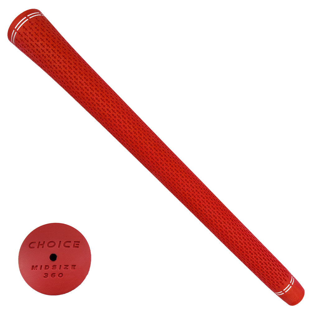 CHOICE GRIPS 360 RED GRIP – Golf Shafts America