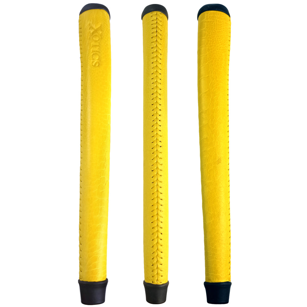The Grip Master Ostrich Leg Yellow Laced Putter