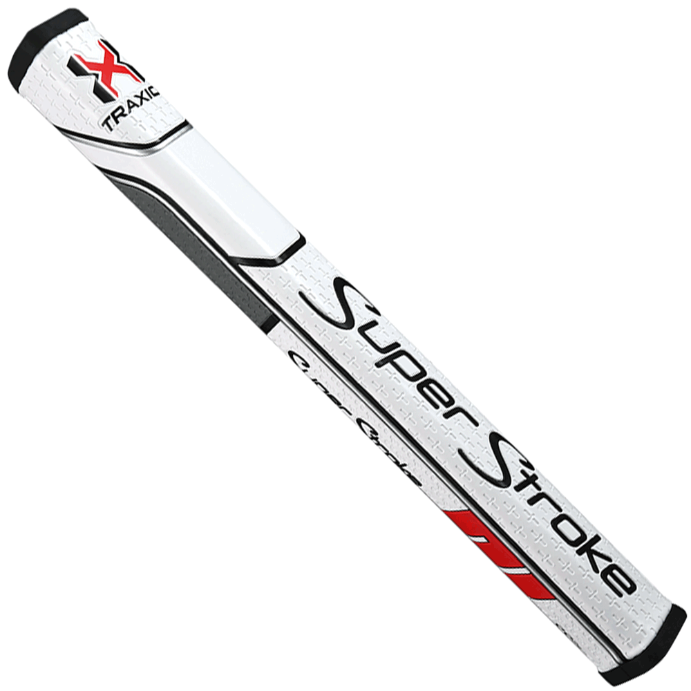 SUPERSTROKE TRAXION SS2 PUTTER GRIP - WHITE/RED/GRAY