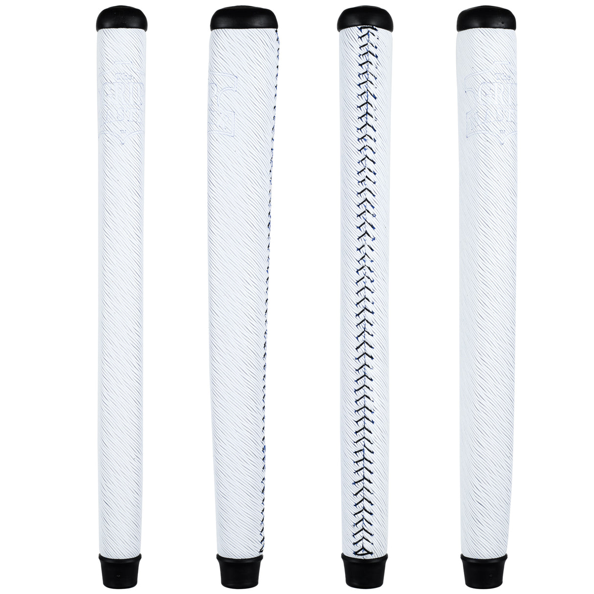 THE GRIP MASTER COWHIDE LACED PUTTER GRIP - COLLECTOR EDITION WHITE STRIPES